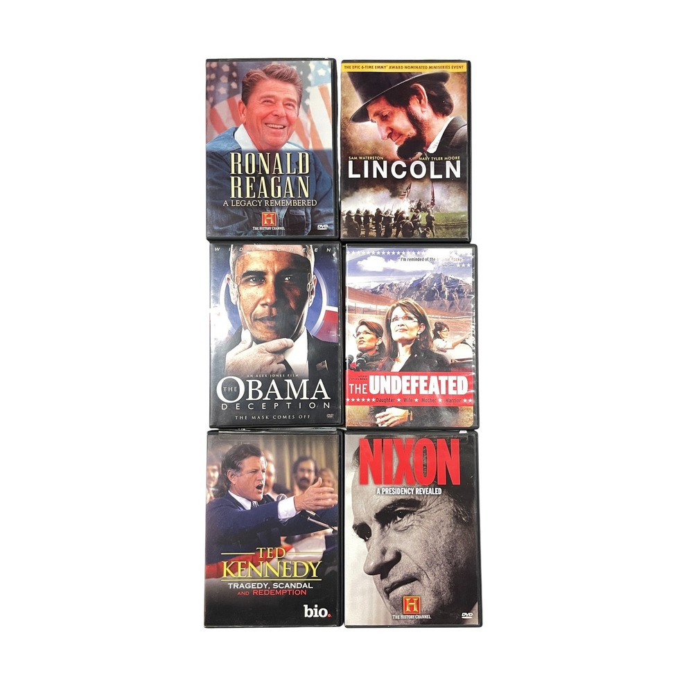 Presidential History DVD Lot Lincoln Obama Kennedy Nixon‎ Documentary Collection